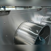 Refroidisseur d'air à décharge latérale monté au plafond à réponse rapide, à vitesse variable, pour application en boulangerie, chambre de fermentation, congélateur
