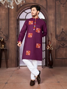 Pijama Kurta de algodón de alta demanda con ropa de fiesta de trabajo elegante Pijama Kurta disponible a precio mayorista - Product Image 6