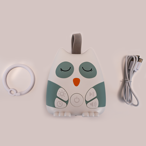 Détecteur de pleurs de bébé intelligent, machine à <span class=keywords><strong>bruit</strong></span> blanc apaisante avec veilleuse, hibou, entraîneur de sommeil, rechargeable, portable, OEM/ODM pris en charge - Product Image 4