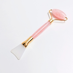 Mini <span class=keywords><strong>rouleau</strong></span> en peau <span class=keywords><strong>de</strong></span> <span class=keywords><strong>Jade</strong></span>, produit OEM, prix d'usine, bon marché, <span class=keywords><strong>rouleau</strong></span> <span class=keywords><strong>de</strong></span> quartz rose, brosse - Product Image 1