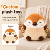 Jouet en peluche d'oiseau sur mesure de grande taille, personnalisé, doux et câlin, fabriqué en usine