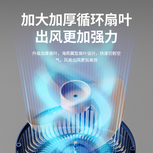 Air Circulation <b>Fan</b> Floor Standing 13 17.9 In Metal <b>Remote</b> <b>Control</b> Electric 75 W Quiet Operation - Product Image 4