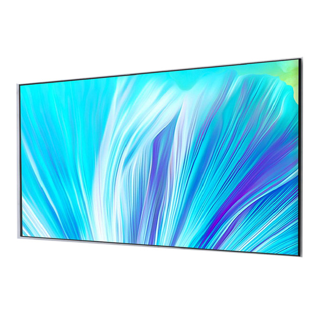 Yinzam 4K ALR PET Crystal UST Screen, Ultra Short Throw Lighting Proof Anti Lighting Aluminium Alloy Frame CBSP 8K Screens 3D
