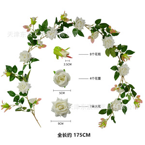 ดอกกุหลาบกำมะหยี่สีขาวจาก Dongchen Crafts สำหรับตกแต่งงานแต่งงาน สามารถนำกลับมาใช้ใหม่ได้ - Product Image 2