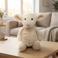 Boneka Domba Kecil yang Pemalu, Isi Kapas PP, Lembut dan Nyaman untuk Hadiah Ulang Tahun
