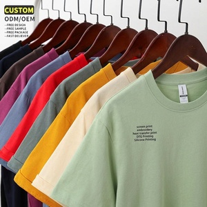 T-shirts Homme Streetwear Oversize en Coton Teint Fil à Fil, Impression Personnalisée, Vente en Gros Usine à Bas Prix, Fournisseur Populaire - Product Image 1