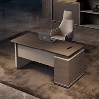 Bureau de direction de luxe en L, petit et simple, avec tiroirs, moderne, en bois MDF, écologique, durable, à assembler