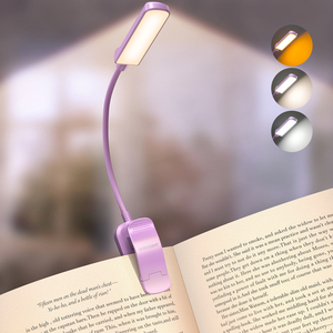 Glocusent Nouvelle <span class=keywords><strong>Lampe</strong></span> <span class=keywords><strong>de</strong></span> <span class=keywords><strong>Lecture</strong></span> Portable Rechargeable à Clipser, 3 Couleurs, Contrôle Sans Fil, Gradation Continue, USB-C, Longue Durée - Product Image 1