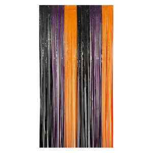 Nouveau style de rideau de guirlandes multicolores pour décor de fond d'Halloween, idéal pour les soirées d'Halloween, les rassemblements et les séances photo - Product Image 4