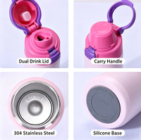 Gobelet isotherme à double paroi OEM 550 ml avec couvercle et paille, en acier 18/8 sans BPA, idéal pour le bureau