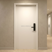 Porte intérieure en bois moderne pré-assemblée insonorisée et ignifugée, de luxe, pour résidences aux États-Unis et au Canada, STC 42, porte acoustique en bois pour pièces intérieures