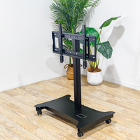 Nuevo Soporte de TV Motorizado con Elevación por Movimiento, Ajustable en Altura de 32-65 Pulgadas, Carro Eléctrico con Control Remoto, Capacidad de Carga de 80 kg, Soporte Móvil para el Hogar