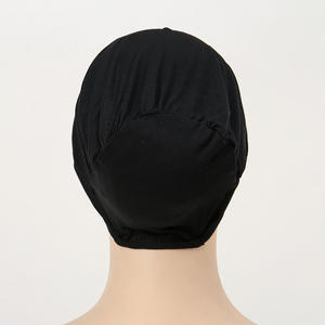 <span class=keywords><strong>Hijab</strong></span> Caps Venta al por mayor <span class=keywords><strong>Hijab</strong></span> Undercap Bonnet Stretch Color sólido Jersey Algodón Musulmán <span class=keywords><strong>Hijab</strong></span> Cap Mujeres debajo de la bufanda Algodón Interior Hij - Product Image 5