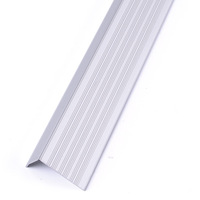 Profilé de nez de marche antidérapant en aluminium pour carrelage, étanche, pour hôtel, protection moderne et sûre des bords d'escalier