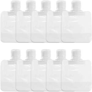 Sacs d'emballage de liquides portables transparents personnalisés, nouveaux sachets compressibles vides rechargeables de format voyage, pochettes de voyage transparentes de qualité supérieure - Product Image 1