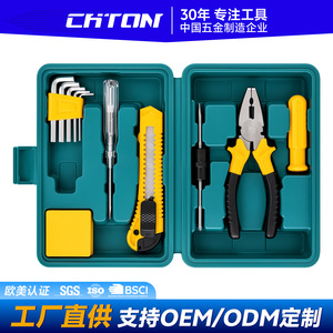 Small 12 Piece Hand Tool Set With Screwdriver Pliers Hex Keys Blade For Home Use - Product Image 2