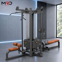MRD-B1400-2 Equipo de Gimnasio Multifuncional Comercial de 4 Estaciones, Máquina de Entrenamiento de Fuerza Multifuncional para Gimnasio