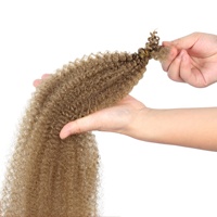 Expédition Rapide Prix Usine 24 Pouces Cheveux Tressés Marley Extensions en Vrac pour Femmes Africaines Cheveux Afro Kinky Bouclés pour Tresses