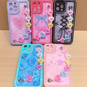 <span class=keywords><strong>Coque</strong></span> de téléphone mobile en TPU PC avec paillettes et dessin animé pour <span class=keywords><strong>Samsung</strong></span> A05 <span class=keywords><strong>A32</strong></span> A07 A17 avec chaîne - Product Image 1