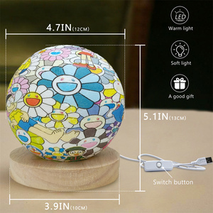 USB โคมไฟกลางคืนพิมพ์ลาย3D ดวงจันทร์เปลี่ยนสีได้สำหรับบ้านห้องนอนห้องนั่งเล่นบรรยากาศกลางคืน10ซม. พร้อมรีโมทคอนโทรล - Product Image 4