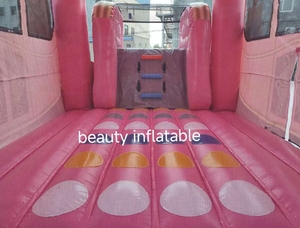 Château gonflable combiné de carrosse de princesse de PVC commercial Moonwalk <span class=keywords><strong>maison</strong></span> pleine d'entrain château sautant certifié CE garantie de 3 ans - Product Image 3
