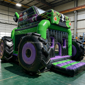 <span class=keywords><strong>Château</strong></span> gonflable commercial en forme de voiture pour enfants en bas âge, thème véhicule tout-terrain, pour jardin - Product Image 2