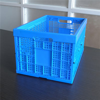 Conteneur pliable en plastique PP recyclable, empilable, design en maille, panier de stockage logistique, transport