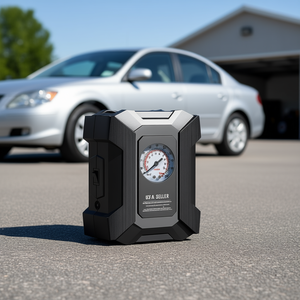 Inflador de Neumáticos Eléctrico Portátil de 12V CC, 150 PSI, Manómetro Analógico, Cilindro Único, Compacto, para Autos y Motocicletas, Vendedor en EE. UU. - Product Image 2