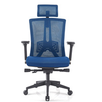 Chaise de bureau exécutive ergonomique moderne multifonctionnelle en maille de haute qualité de Foshan, avec accoudoirs réglables et hauteur pivotante