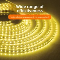 Bande lumineuse LED anti-moustiques alimentée par USB pour jardin extérieur, étanche IP65, jaune, 60 LED/m