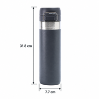 Botol Air Stainless Steel 304 Dinding Ganda Berlapis Bubuk 27 oz dengan Tutup Flip dan Pegangan untuk Olahraga