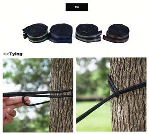 Hamac en nylon ripstop robuste - Léger et portable pour le camping, la randonnée et le trekking - Product Image 6