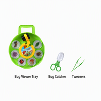Kit de station d'observation des insectes rotative pour enfants, loupe pour observer les insectes, jouet éducatif scientifique STEM, cadeau