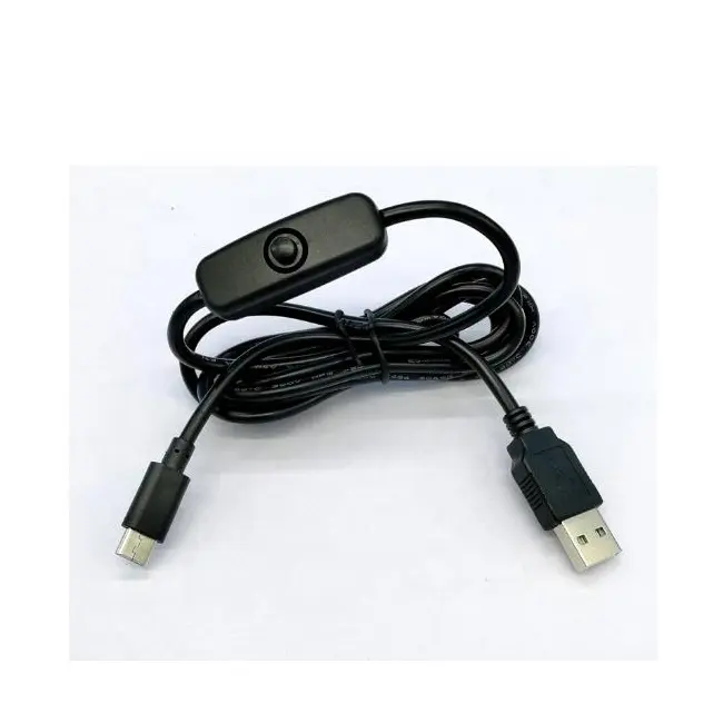 5V USB Switch Extension Cable USB 2.0 A Male Plug and 2 Pin 2 Wire Power Charge Cable Connector DIY for 5V USB Fan