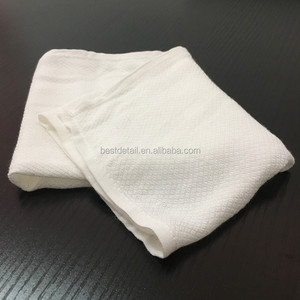 16x16 White Soft Skin Care Pure Gentle Baby Facial Cleansing Exfoliating Makeup Remover Bamboo <strong>Washcloth</strong> Muslin Face Cloth - Product Image 4