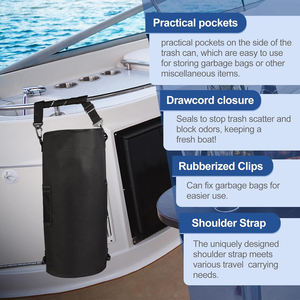 Sac à ordures portable réutilisable personnalisé pêche barre de sable bateau poubelle marine - Product Image 3