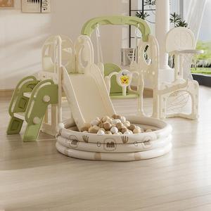 <span class=keywords><strong>Aire</strong></span> <span class=keywords><strong>de</strong></span> <span class=keywords><strong>Jeux</strong></span> Intérieure pour Enfants, Jeu <span class=keywords><strong>de</strong></span> Football, Toboggans pour Tout-Petits en Plastique HDPE, Balançoire et Toboggans 5 en 1 pour Bébés et Enfants - Product Image 3