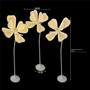 Lámpara <span class=keywords><strong>de</strong></span> Pie con Flores <span class=keywords><strong>de</strong></span> Peonía Luminosas LED, Lámpara <span class=keywords><strong>de</strong></span> Araña <span class=keywords><strong>Floral</strong></span> Gigante para Bodas, Pasillo, Luces LED, Decoración para Caminos - Product Image 4
