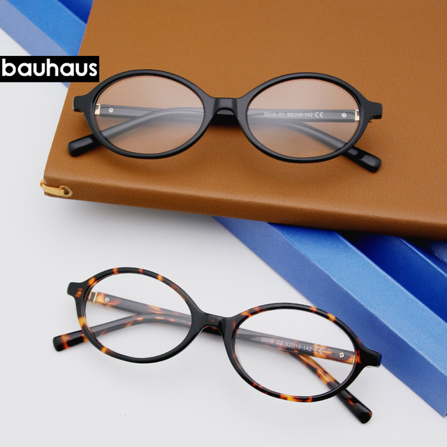 G010 High Quality New Fashion Nerdy Glasses Acetate Oval Specatacle Optical Frame