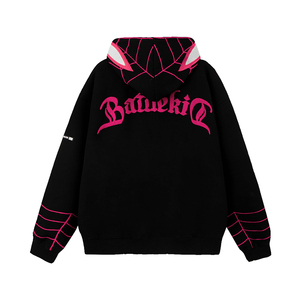 Tùy Chỉnh Thiết Kế Quá Khổ Y2K Spider Áo Khoác Hip Hop Unisex Lỏng Dệt Kim Thời Trang Phố Thêu Đầy Đủ Zip Lên Người Đàn Ông Của Hoodies - Product Image 5