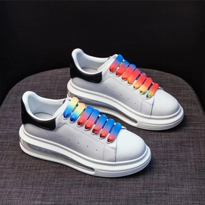Sneaker plateforme blanche de luxe de marque |   Chaussures de marche décontractées pour femmes et hommes - Product Image 3