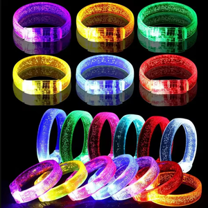 Bracelets à bulles lumineux flash LED personnalisés Bâtons lumineux Clubs Concerts Party Favors <span class=keywords><strong>Anniversaire</strong></span> Noël Nouvel An Jouets Bracelet - Product Image 2