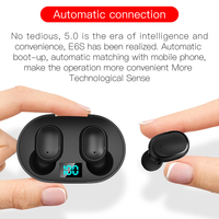Casque de jeu E6S TWS, écouteurs sans fil à réduction de bruit, affichage numérique, codage et décodage AAC, indicateur de batterie LED JL
