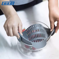 TAZE siliconen opzetzeef met clip, geschikt voor alle potten en kommen voor spaghetti, pasta, noedels en fruit HI357