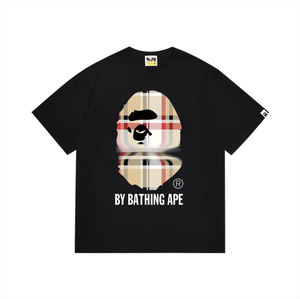 Venta al por Mayor de Camisetas de Alta Calidad, Nuevo Estilo, Marca de Diseñador, para Hombre, a la Moda, Holgadas, Vintage, con Estampado de Leopardo, 100% Algodón, Tela de 300g - Product Image 5