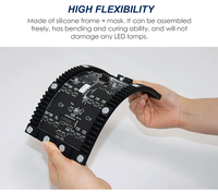 P1.25-P4 Pixelabstand SMD Indoor Kreative Gebogene Flexible Videowand-Anzeige LED-Panel für Einzelhandelsgeschäfte