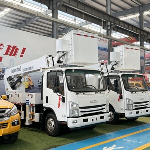 Plataforma de Trabajo Aéreo Aislada Isuzu de 18m <span class=keywords><strong>para</strong></span> Reparación de Cables Eléctricos, Grúa Montada en <span class=keywords><strong>Camión</strong></span>, <span class=keywords><strong>Camión</strong></span> con Cesta Elevadora - Product Image 4