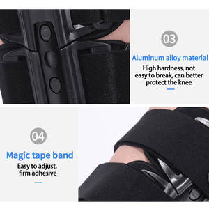 อุปกรณ์พยุงข้อเข่าแบบปรับได้สำหรับขาส่วนล่าง ช่วยพยุงสะบ้าและข้อเข่า สำหรับผู้ที่บาดเจ็บที่เอ็นมีนิสคัส ใช้สำหรับการฟื้นฟูสภาพหลังบาดเจ็บ - Product Image 6