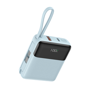 Chargeur portable, batterie externe à charge rapide 22,5 W, 10000 mAh, compatible avion pour les voyages, câble USB-C intégré, affichage LED - Product Image 3
