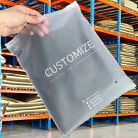 Sacs à fermeture éclair personnalisés en CPE mat/givré, imprimés en héliogravure, résistants, pour l'emballage de t-shirts, maillots de bain, chaussettes, chaussures et vêtements